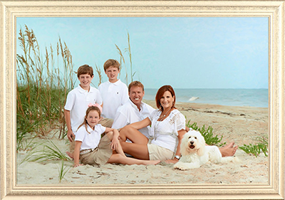 family beach photo
