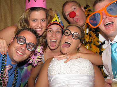 photo booth bride reception