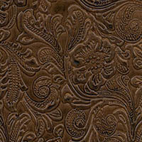 espresso leather awedding album cover